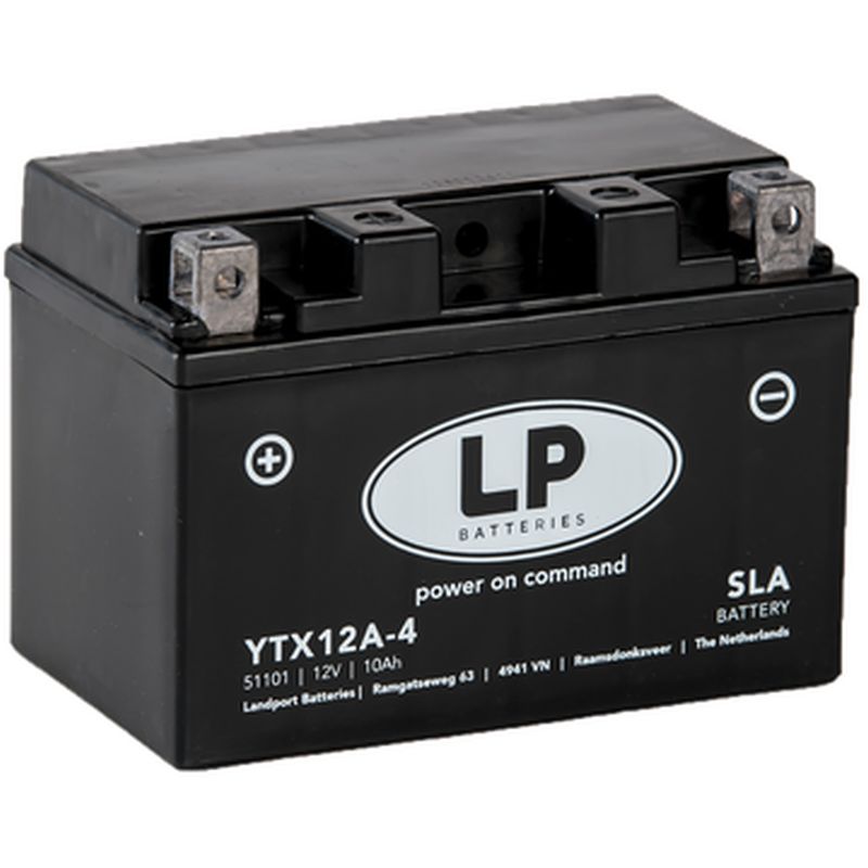 LANDPORT akumulátor YTX12A-4 (MS LTX12A-4) (YT12A-BS) 12V 10AH (150X88X105mm) SLA bezúdržbový - (6) (LANDPORT akumulátor YTX12A-4 (MS LTX12A-4))
